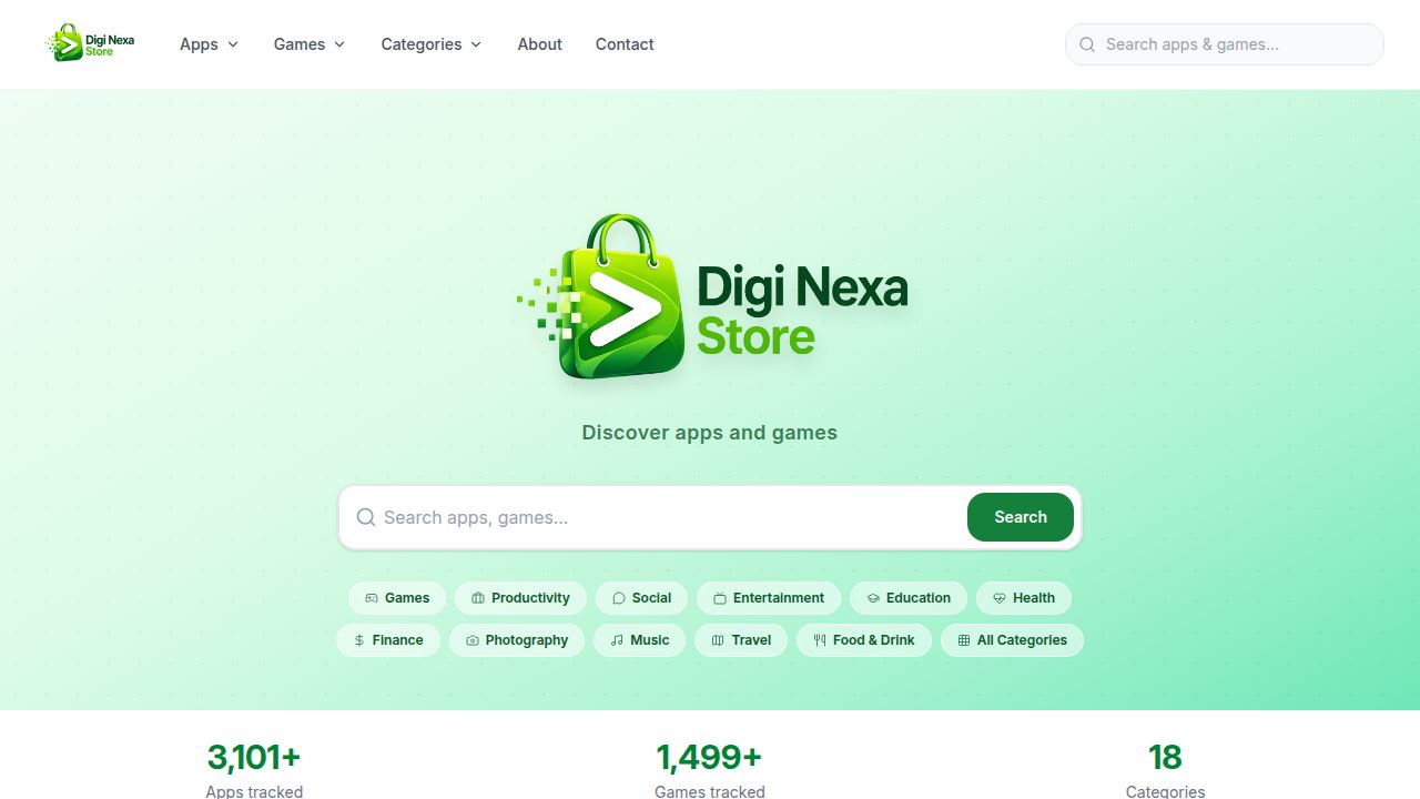 Digi Nexa Store – Discover iOS and Android Apps and Games